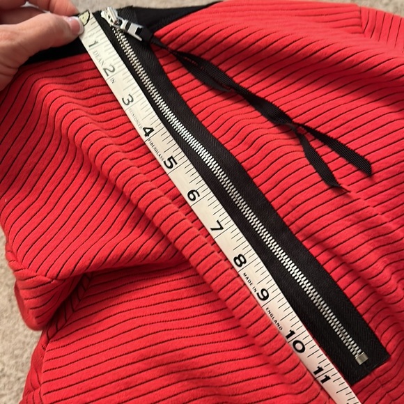 🆕Red KAREN KANE DRESS w/Black Side Panels, Accents & Pin Stripes & Back Zipper. - Picture 12 of 12